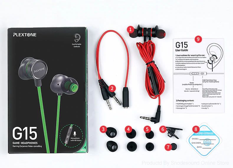 plextone g15 gaming earphones with mic 5 1