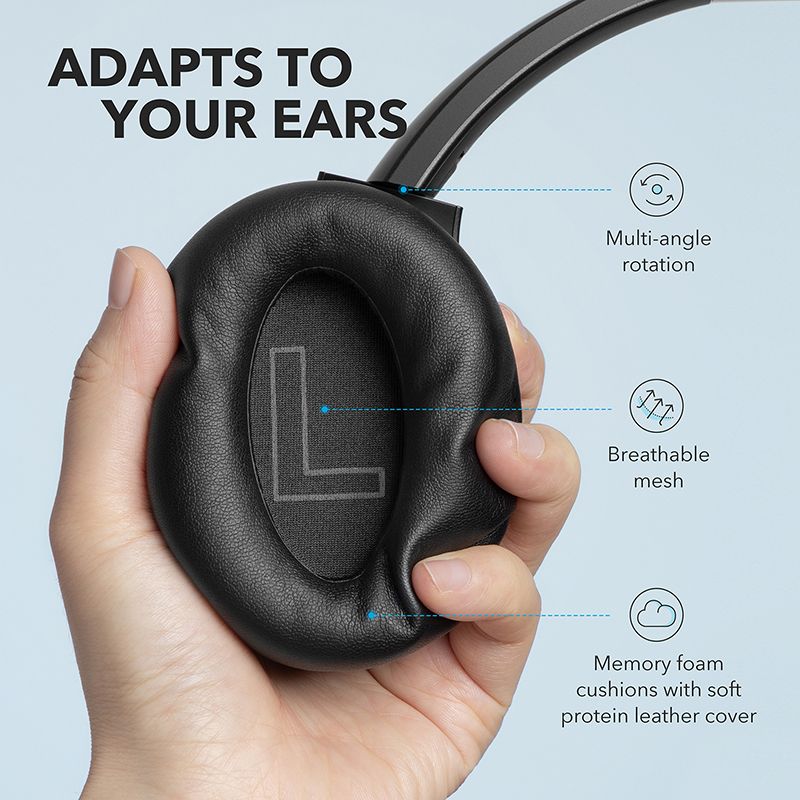 Anker Soundcore Life Q20 Hybrid Active Noise Cancelling Headphones Wireless Over Ear Bluetooth Headphones 1