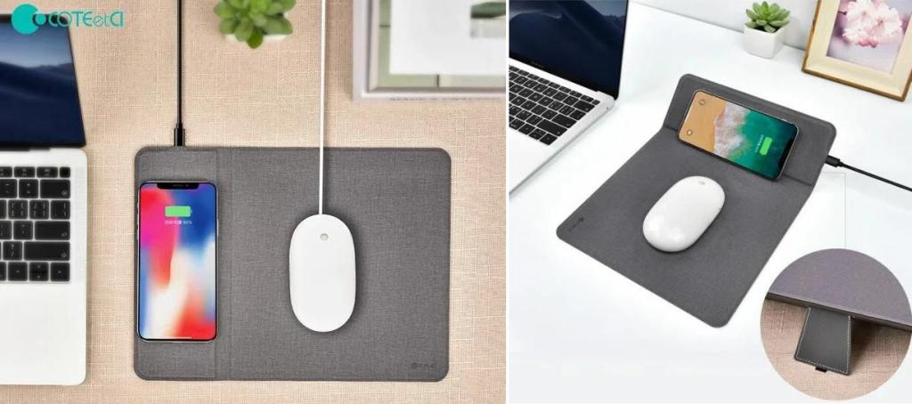 coteetci wireless charger with mouse pad 1
