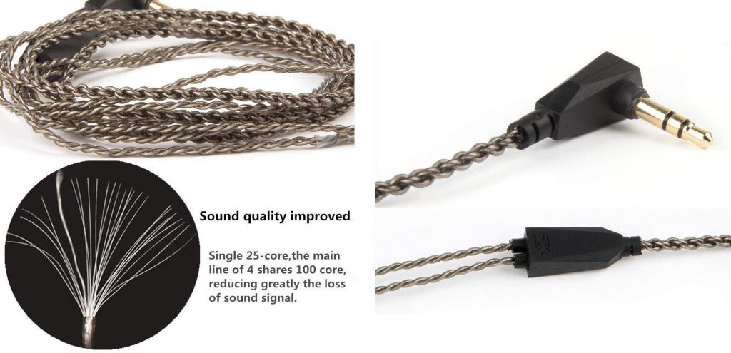 kz upgrade replacement earphones cable 2