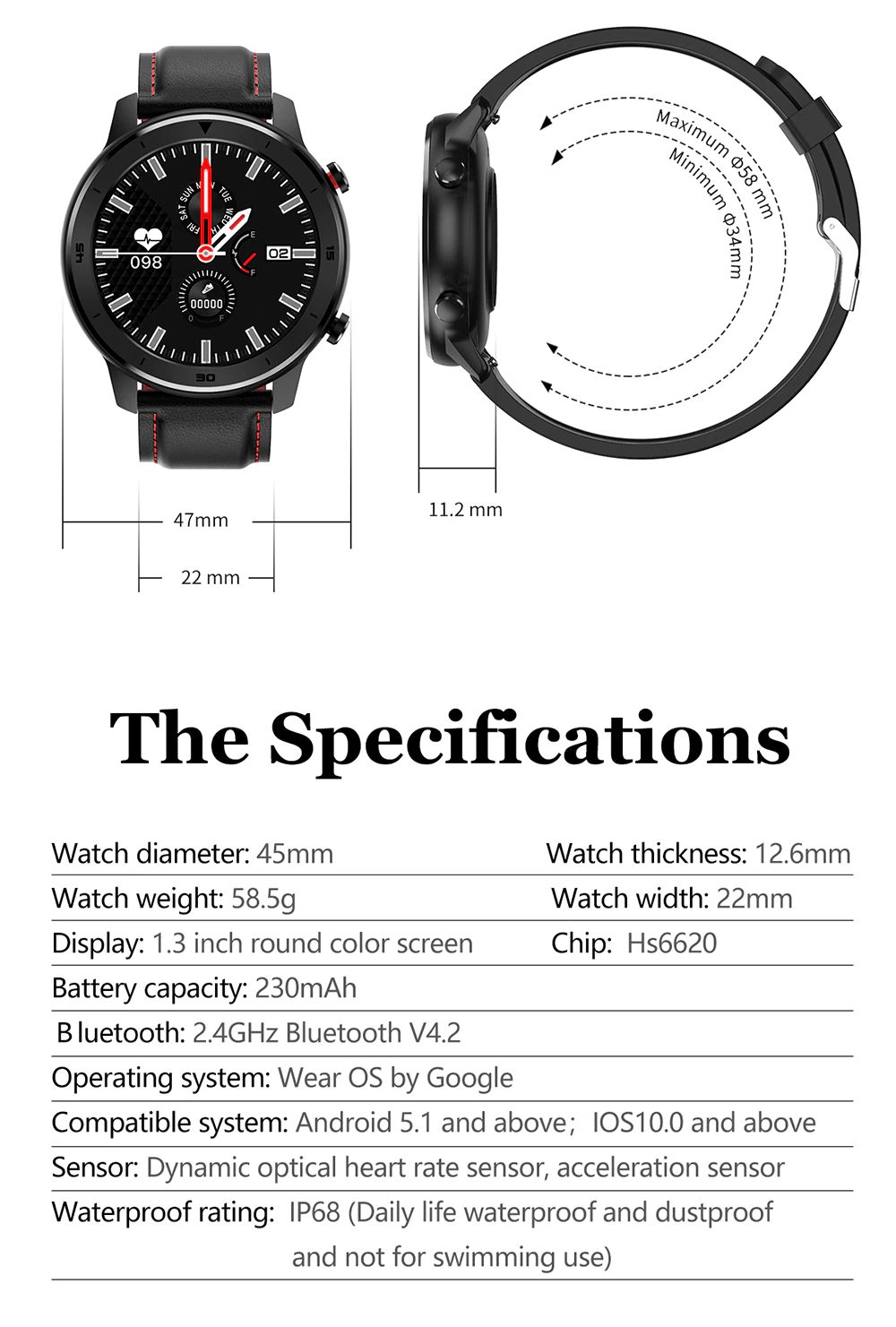 no 1 dt78 smartwatch 4