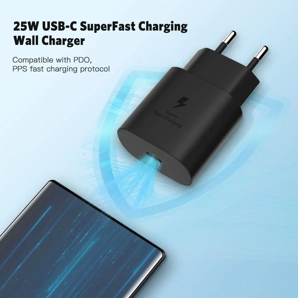 Original Samsung 25W USB-C Adapter with Type Cable (2 Pin CN Plug) 3