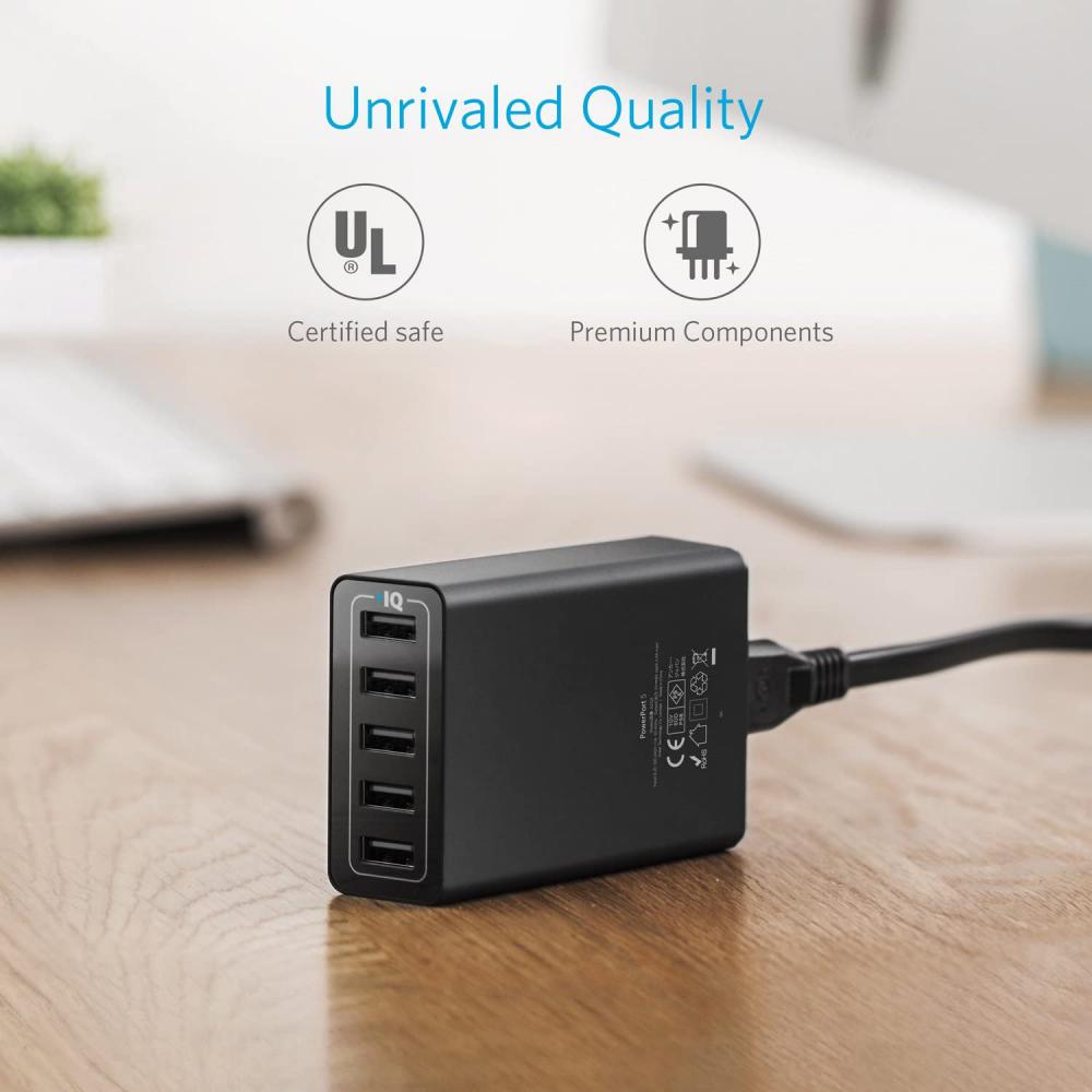 anker powerport 40w 5 port usb wall charger 4