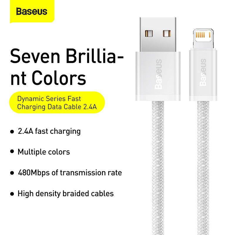 baseus dynamic series 20w usb to lightning fast charging data cable 2
