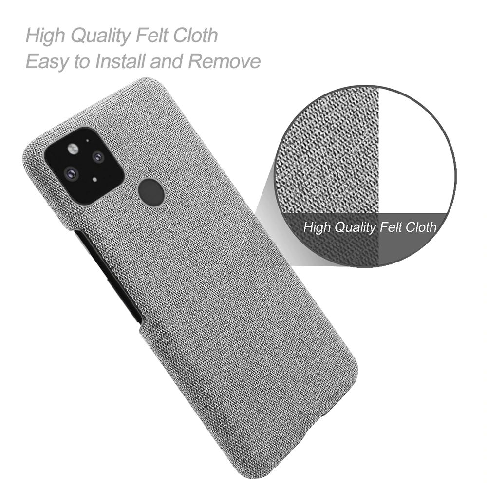 coque fabric antiskid cloth texture case for google pixel 5 pixel 5a 5g 1