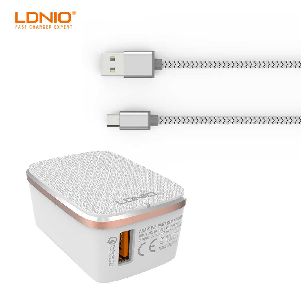 LDNIO A1204Q2 4A Output White Color One QC2 0 Fast charging USB Port Travel charger with.jpg q50